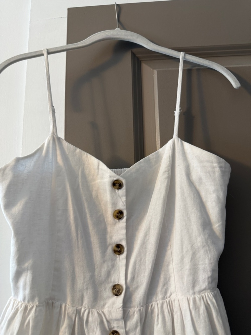 H&M White Button-Front Midi Sundress - Picture 2 of 4